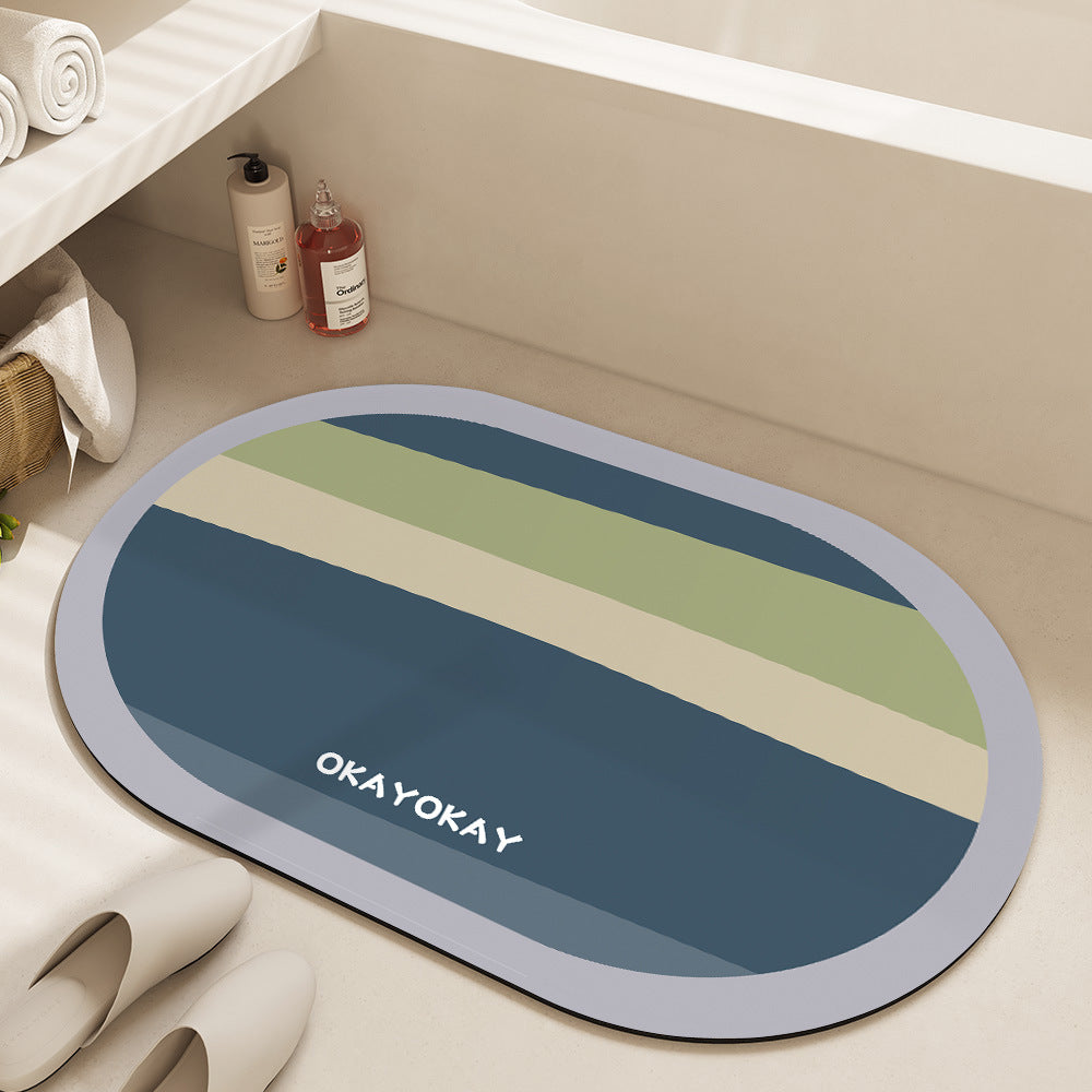 Decorative Floral Bathroom Mat