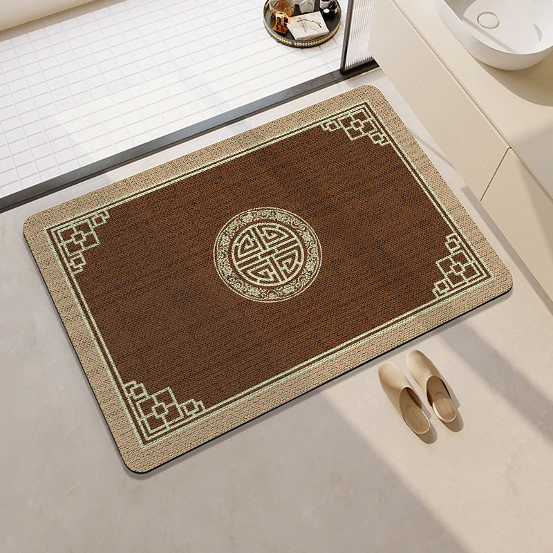 Elegant Geometric Bathroom Mat