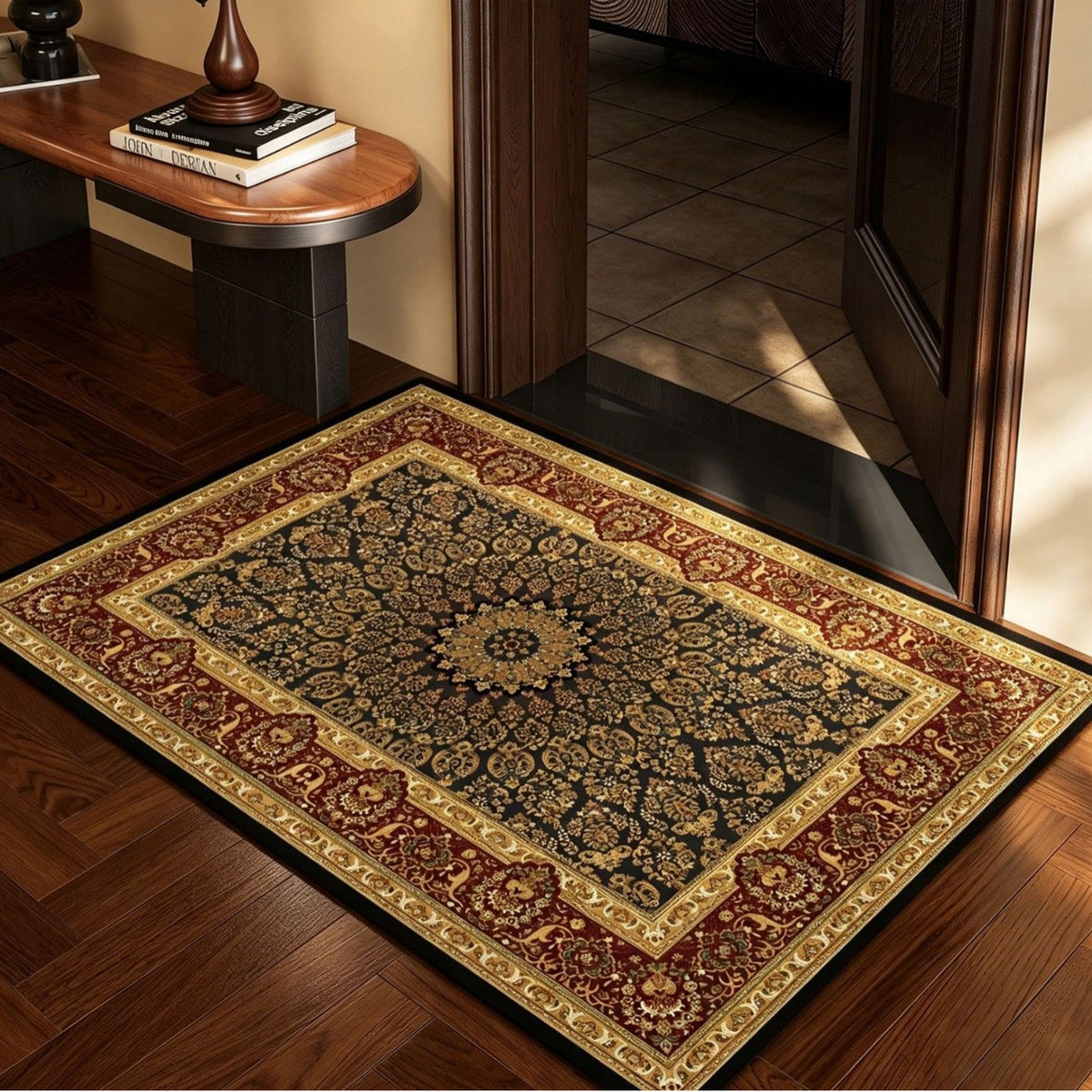 Luxurious Vintage-Inspired Floor Mat