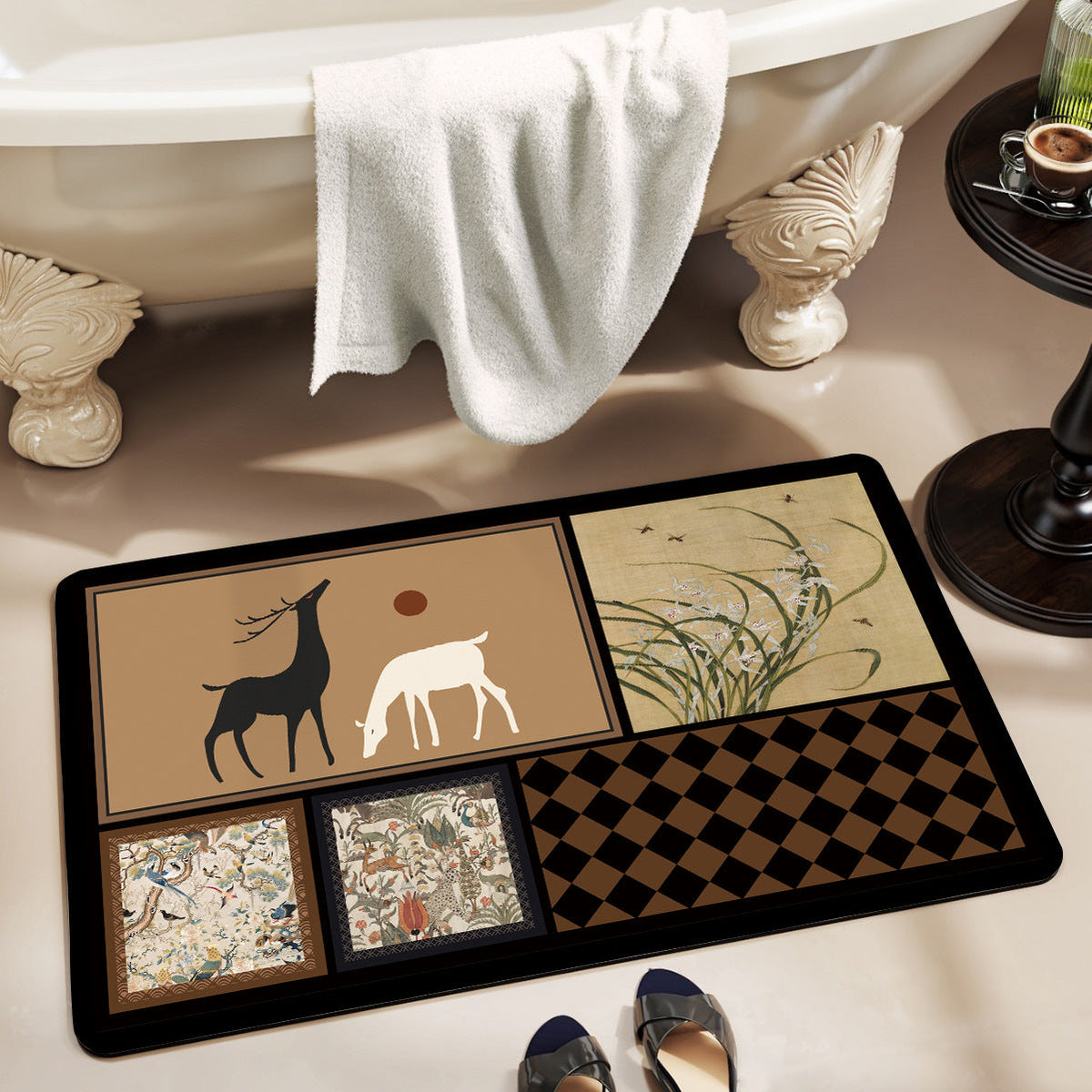 Decorative Non-Slip Bathroom Mat