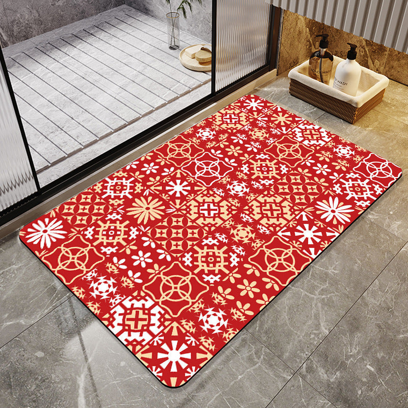 Abstract Modern Bath Mat
