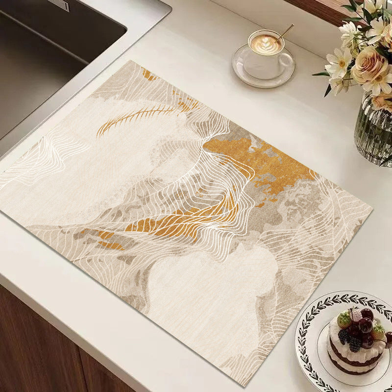 Abstract Geometric Kitchen Mat