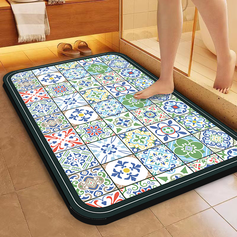 Decorative Vintage Pattern Bath Mat