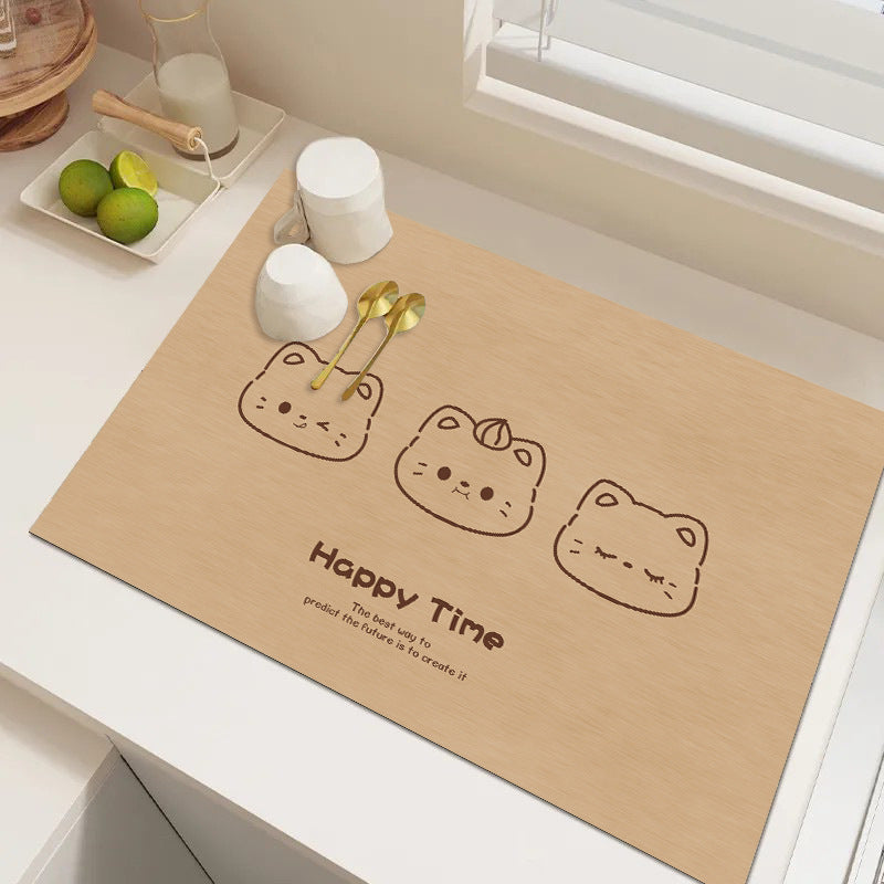 Cute Cartoon Dog Kitchen Mat