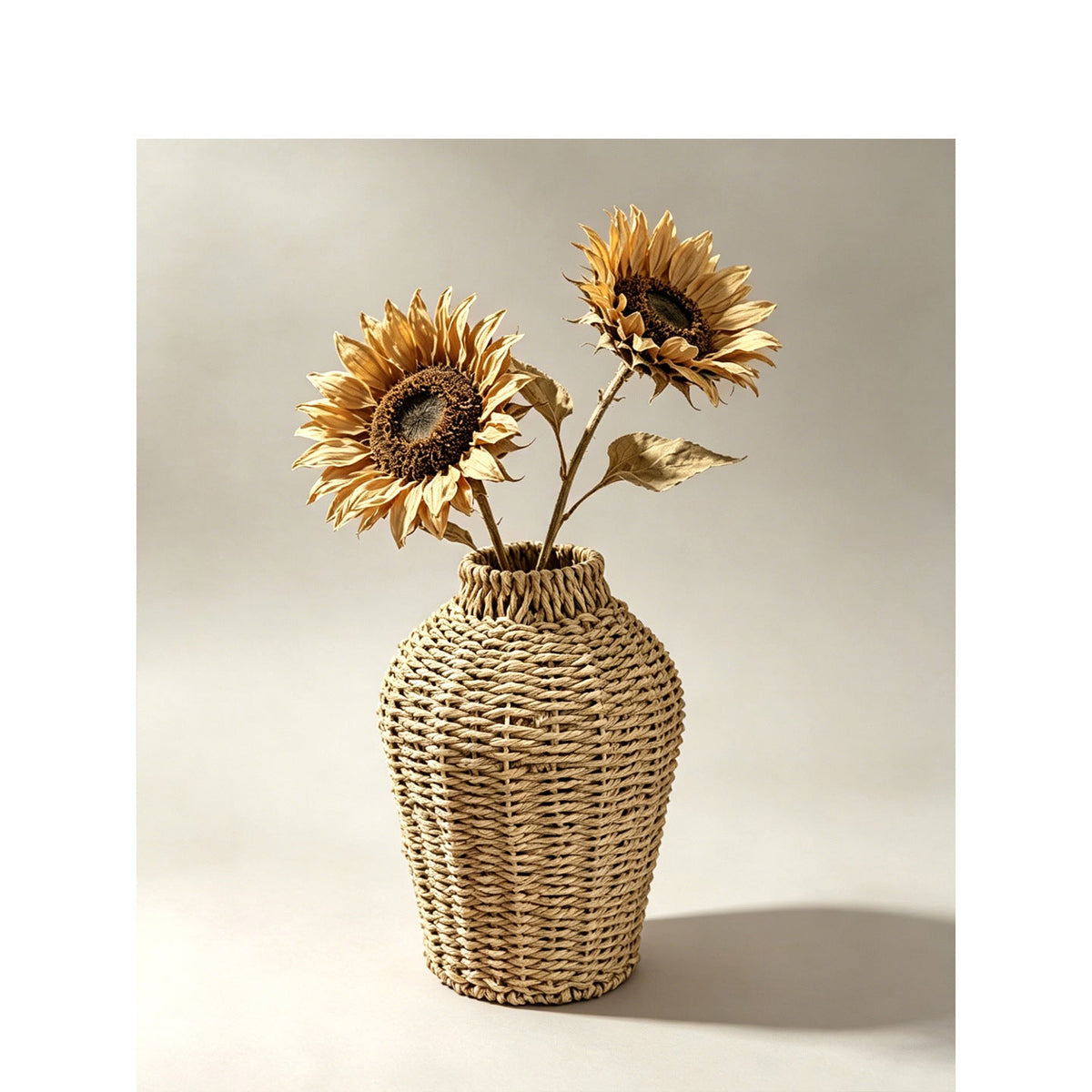 Handwoven Seagrass Decorative Vase Basket