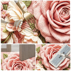 Floral Design Bathroom Mat