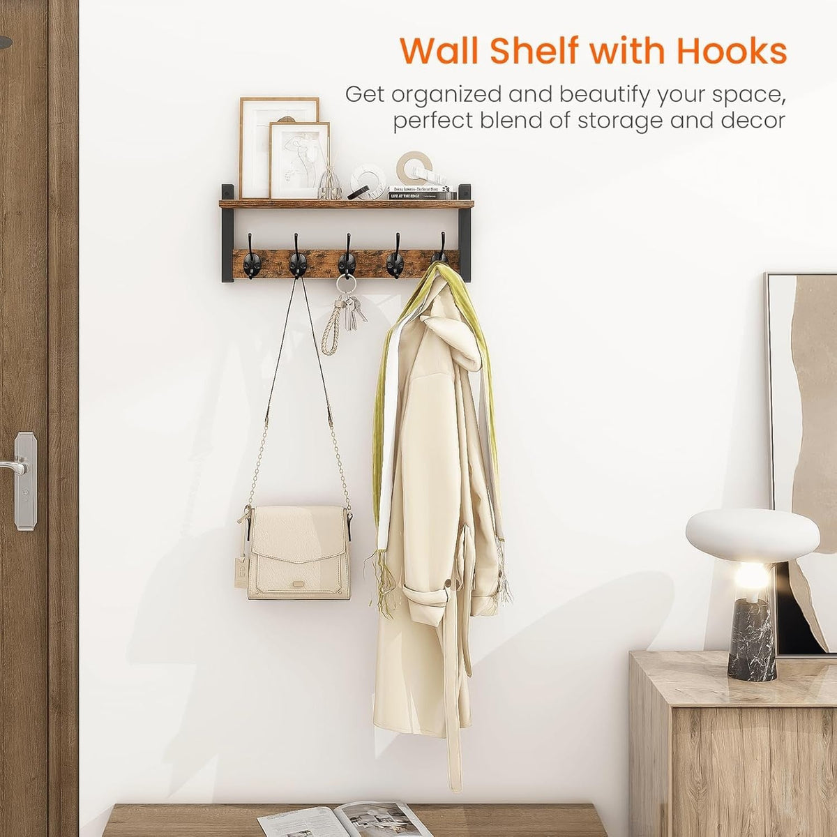 Wall wardrobe with shelf