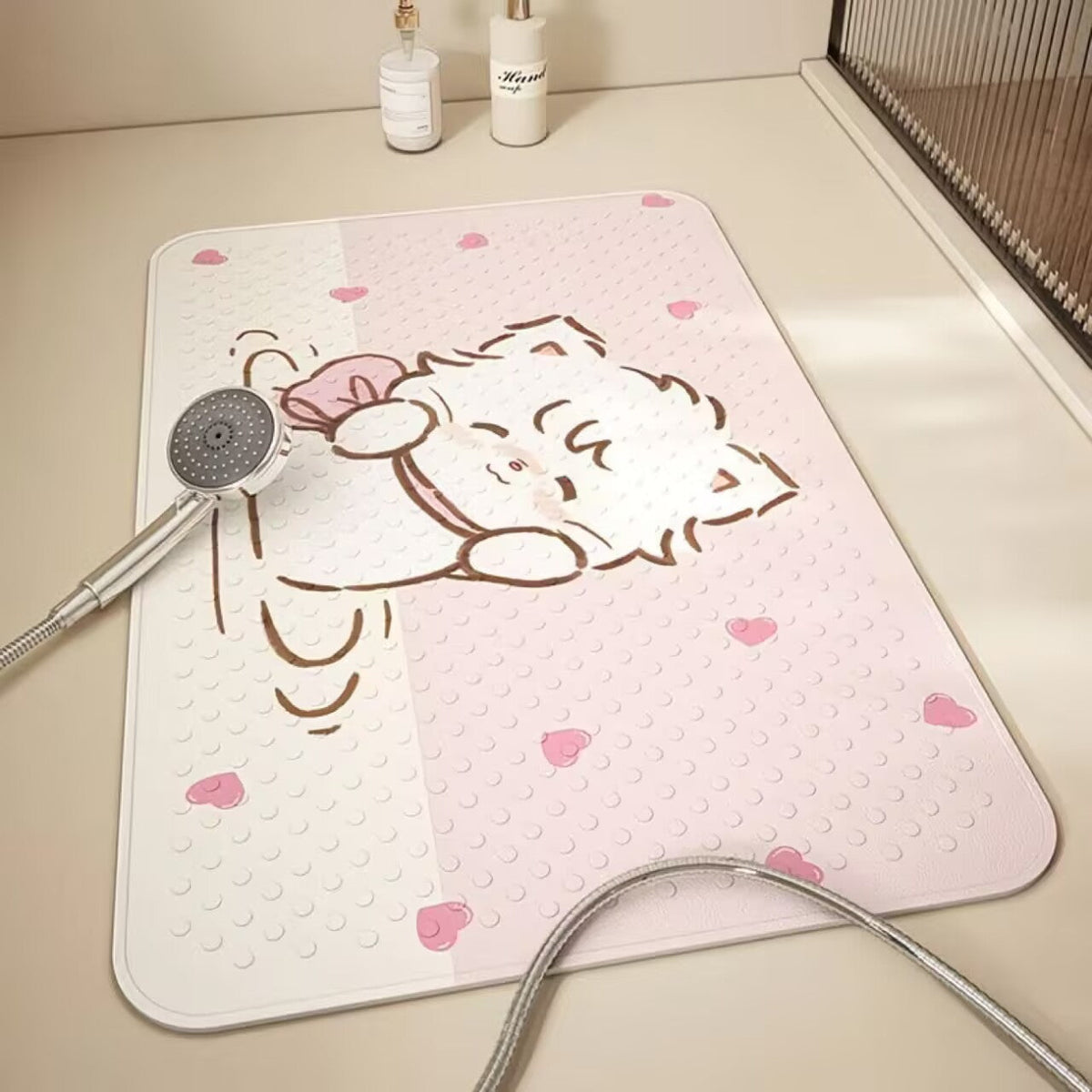 Cartoon-Themed Bath Mat
