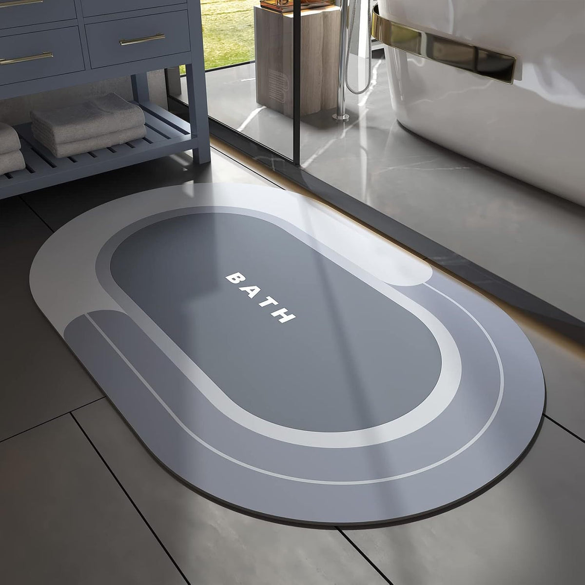 Absorbent Memory Foam Bath Mat