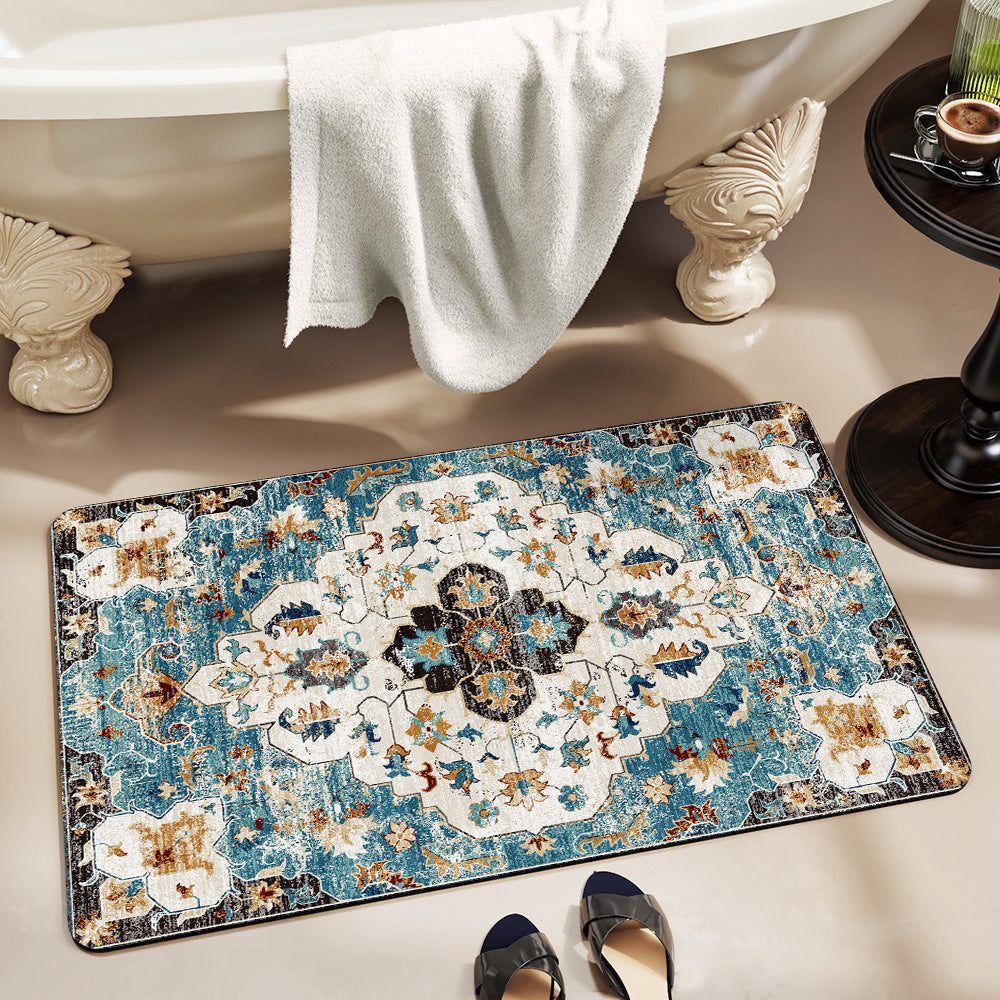Luxurious Floral Pattern Bath Mat