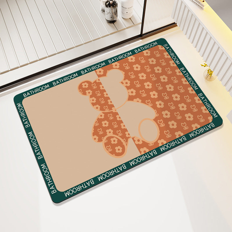 Cute Cartoon-Themed Bath Mat