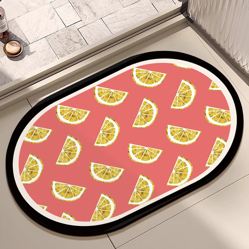 Textured Geometric Bath Mat