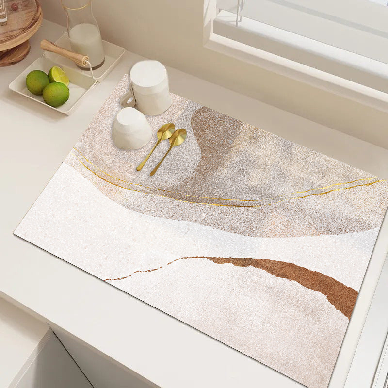 Abstract Geometric Kitchen Mat