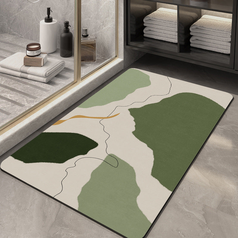 Contemporary Geometric Bath Rug