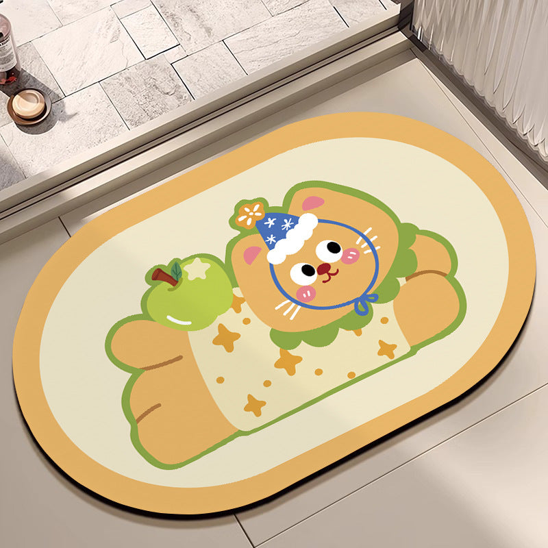 Cute Cartoon Dog Bath Mat