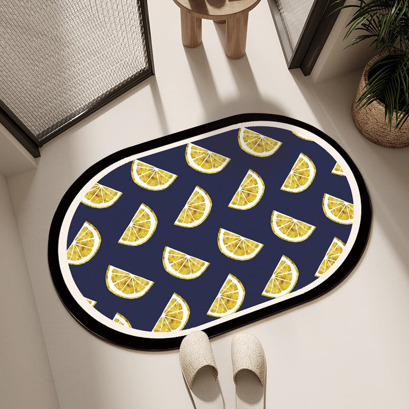 Textured Geometric Bath Mat