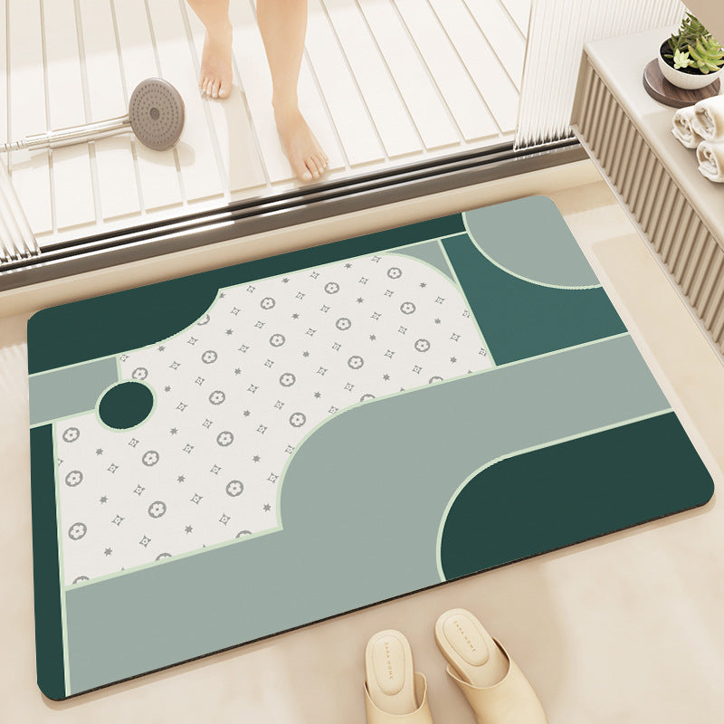 Textured Abstract Design Bath Mat