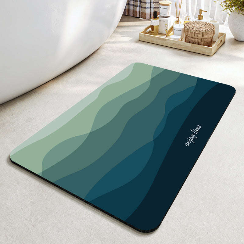 Motivational Phrase Bath Mat