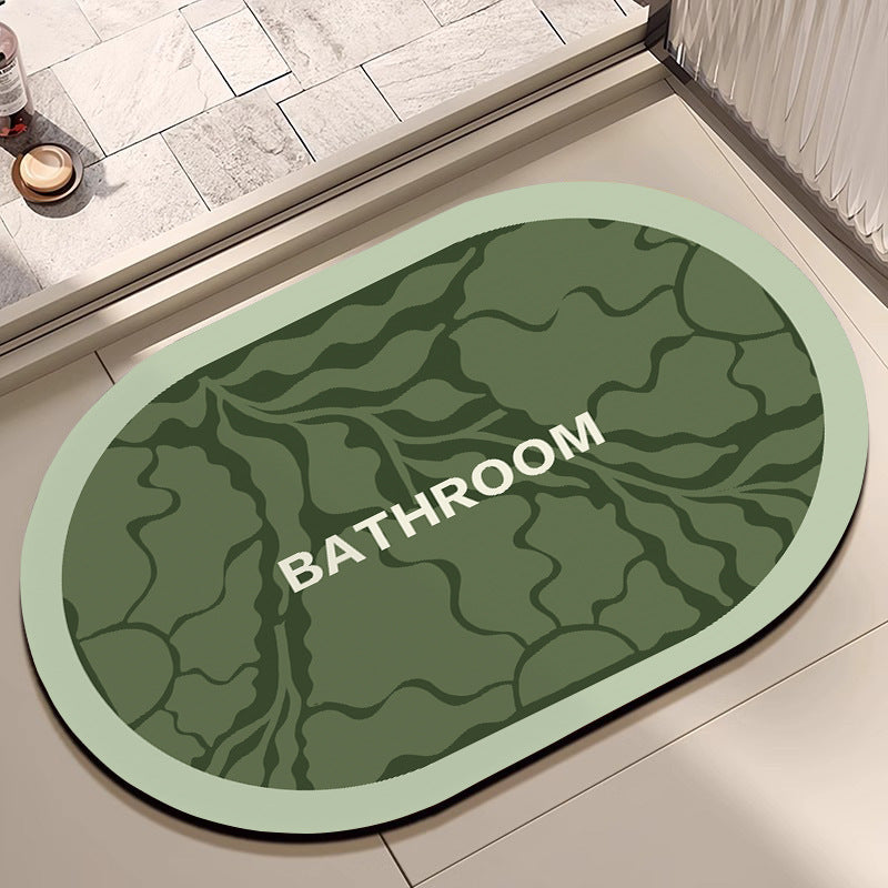 Decorative Floral Bathroom Mat