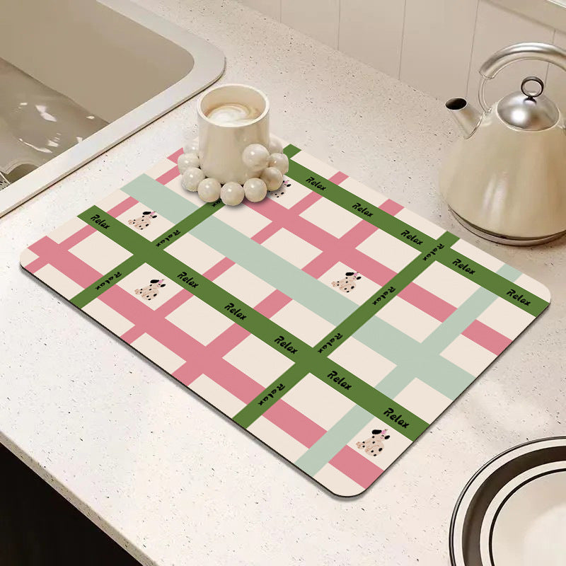 Cute Cartoon Food-Themed Kitchen Mat