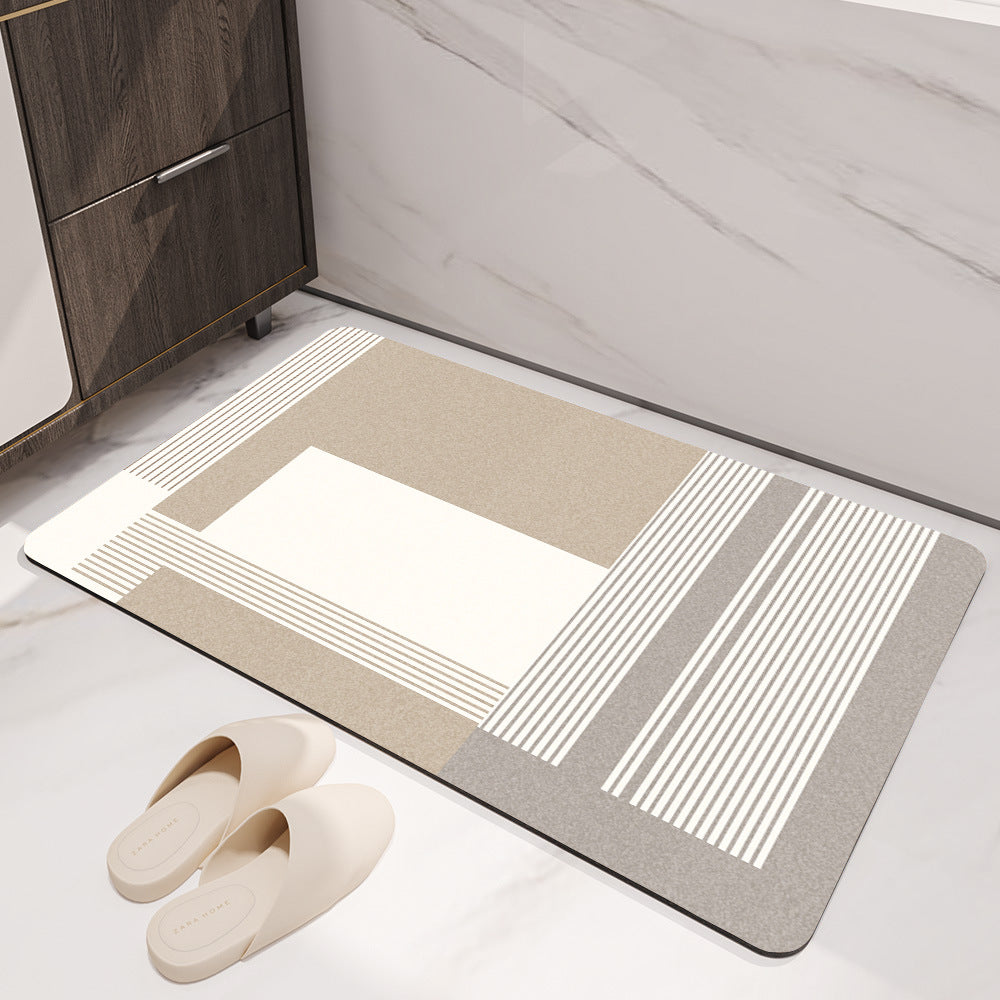 Textured Abstract Design Bath Mat