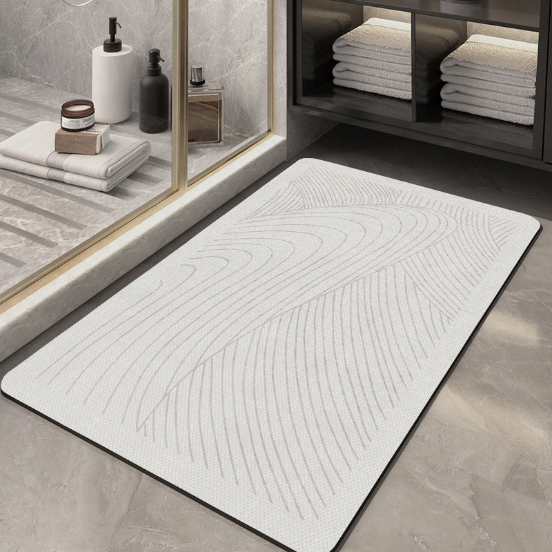 Textured Abstract Design Bath Mat
