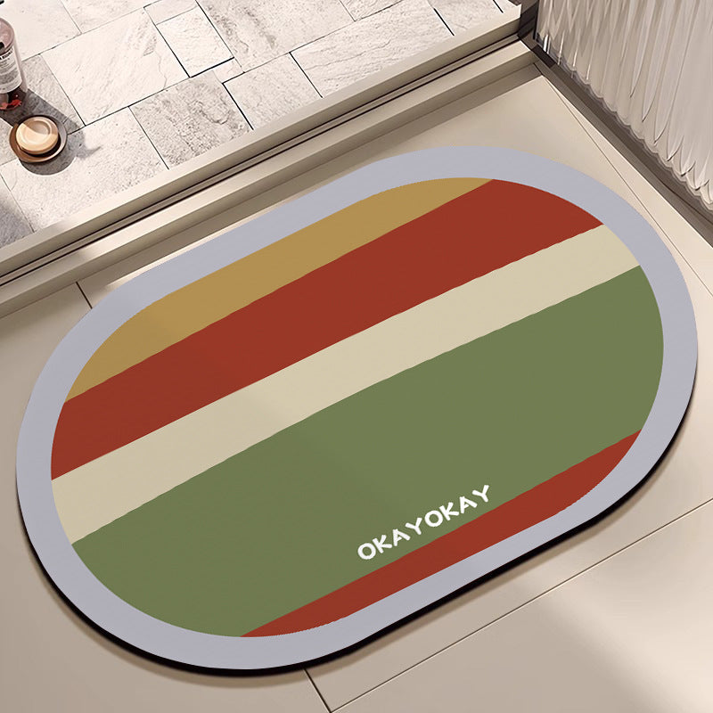 Decorative Floral Bathroom Mat