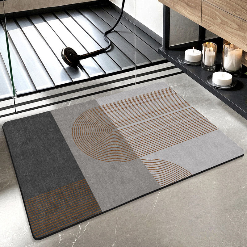 Geometric Patterned Bath Mat
