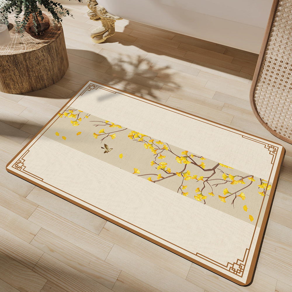 Elegant Geometric Bathroom Mat