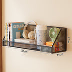 Wall-Mounted Mesh Storage Shelf