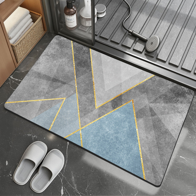 Elegant Monogrammed Bathroom Mat