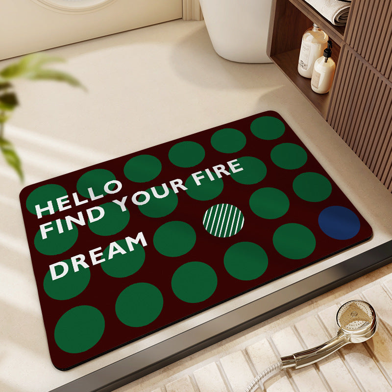 Decorative Honeycomb Bath Mat