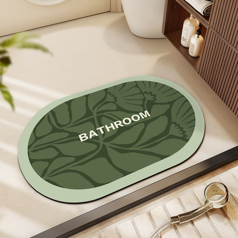 Decorative Floral Bathroom Mat