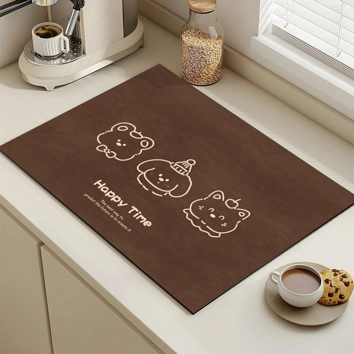 Cute Cartoon Dog Kitchen Mat