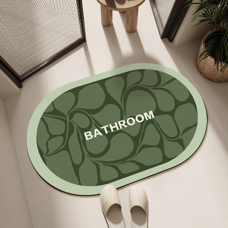Decorative Floral Bathroom Mat