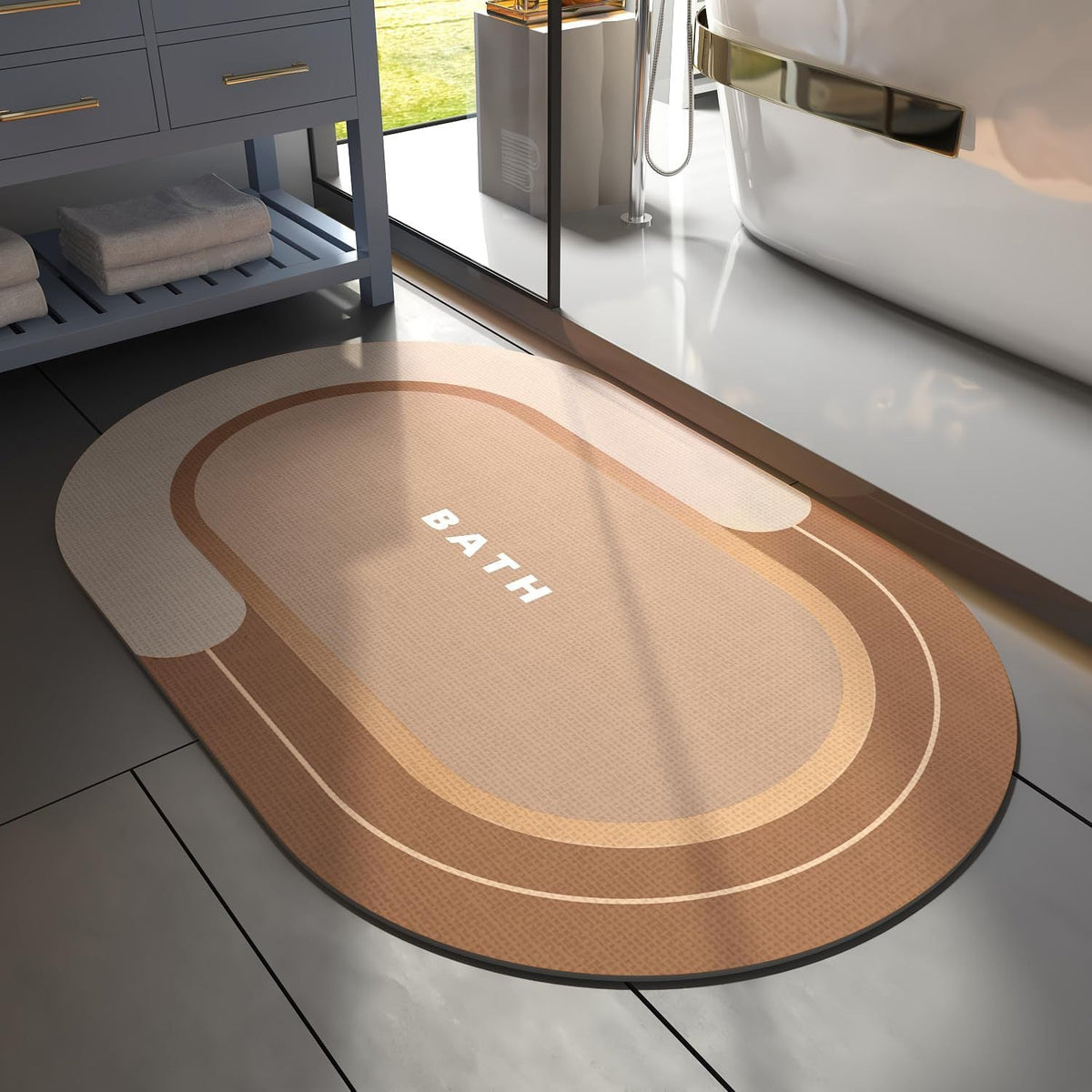 Versatile Absorbent Comfort Bath Mat