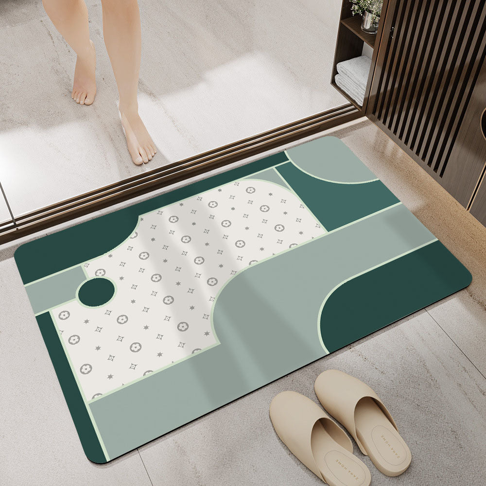 Geometric Abstract Bath Mat