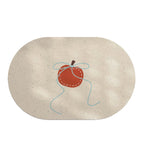 Playful Lemon-Themed Bath Mat