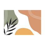 Cheerful Floral Design Indoor Area Mat