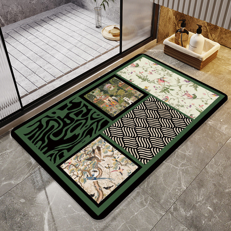 Decorative Vintage Pattern Bath Mat