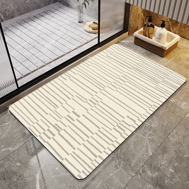 Geometric Patterned Bathroom Mat