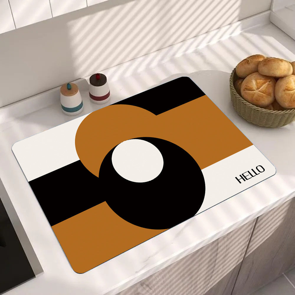Cute Cartoon Food-Themed Kitchen Mat