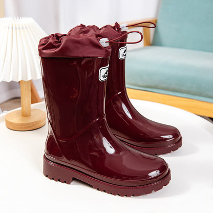 Sylis High-quality and stylish rubber boots with adjustable lacing system Heidi-Mode