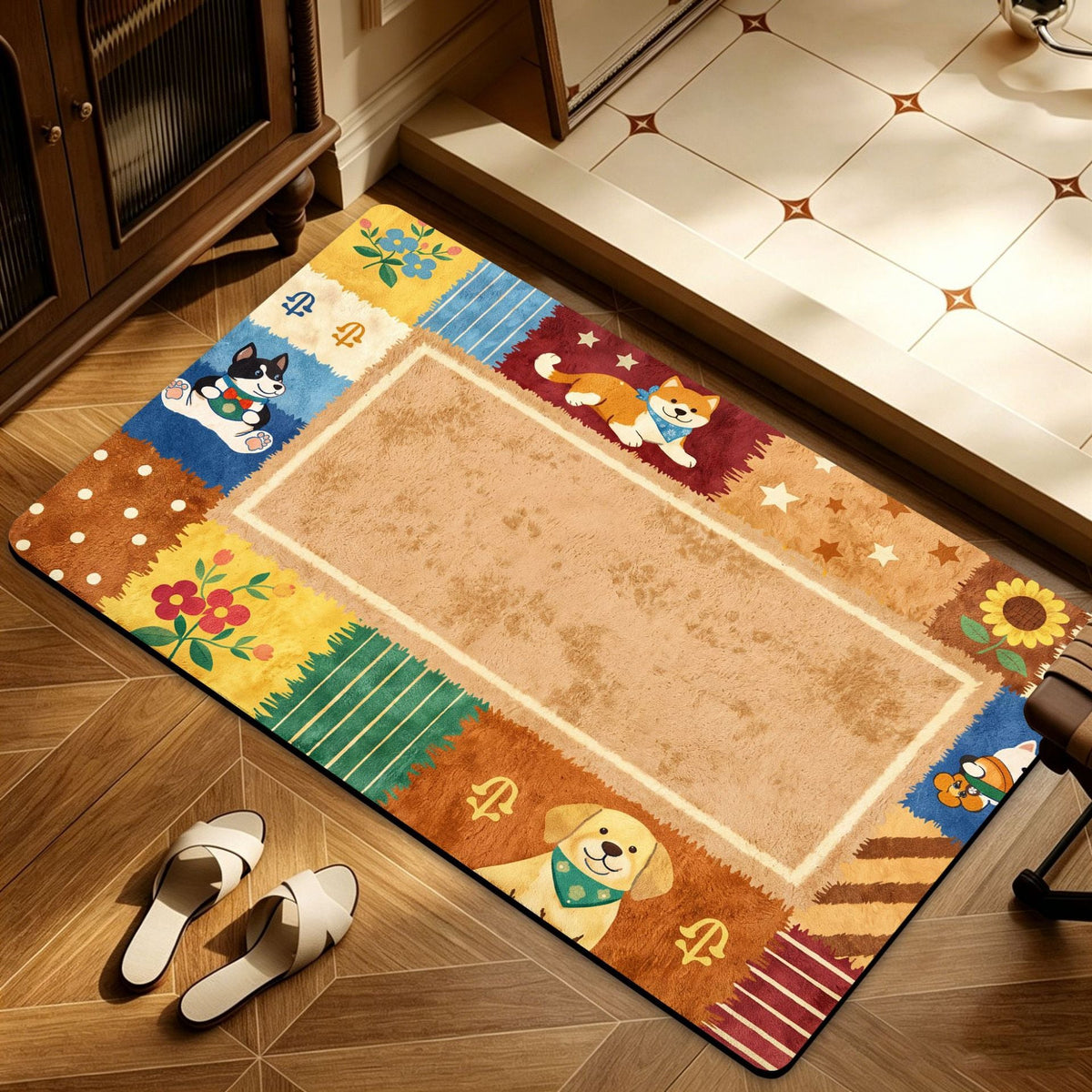 Heart Pattern Decorative Bath Mat