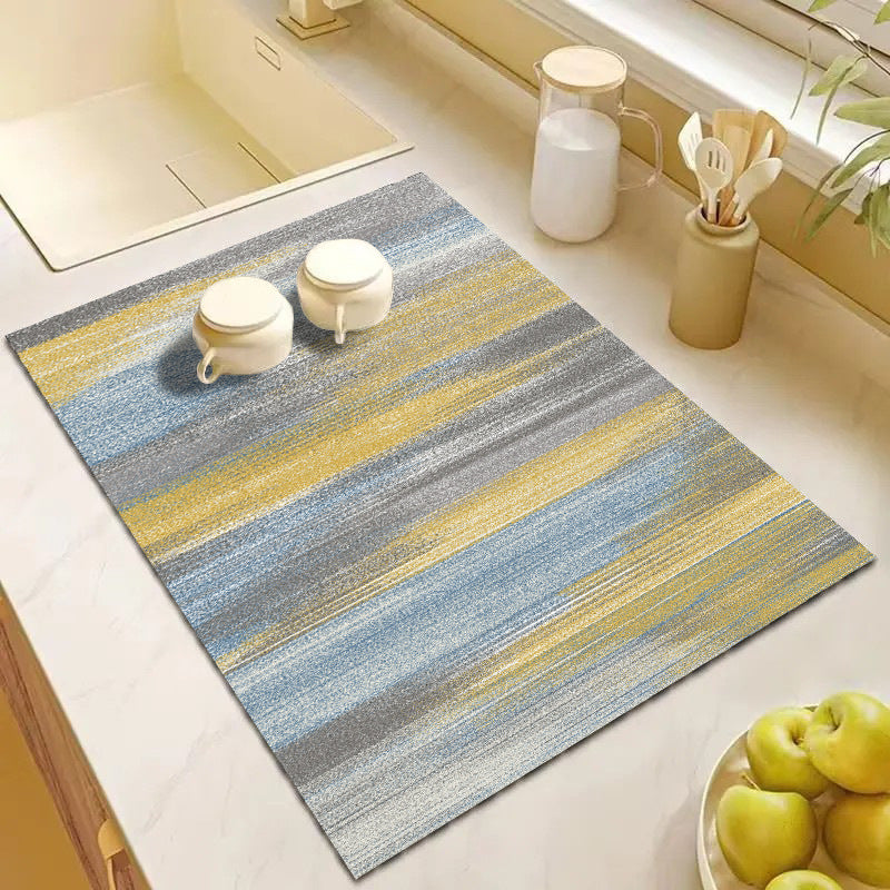 Abstract Geometric Kitchen Mat