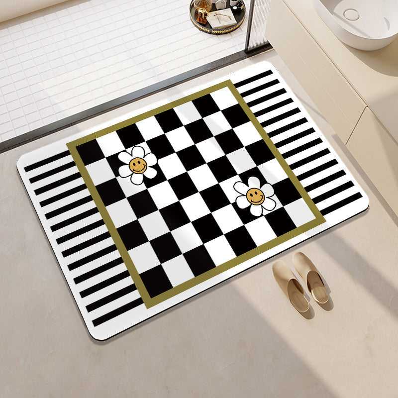 Decorative Honeycomb Bath Mat