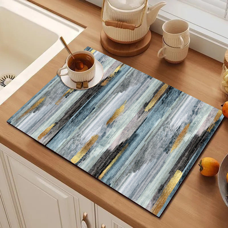 Abstract Geometric Kitchen Mat