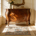 Elegant Floral Pattern Bath Mat