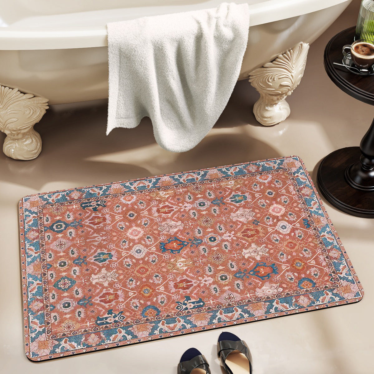 Decorative Vintage Pattern Bath Mat