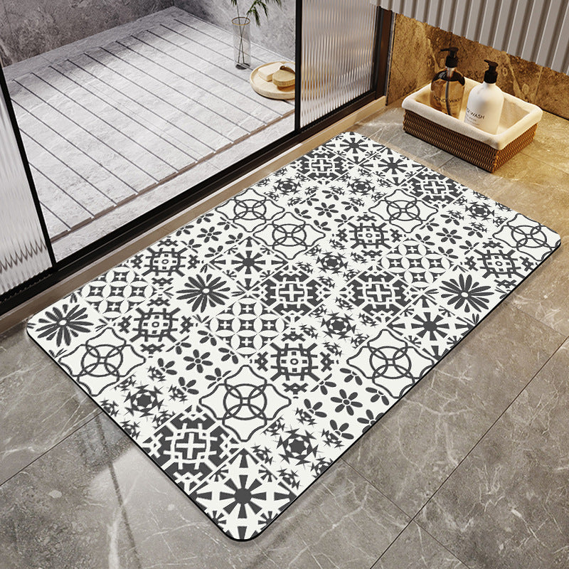 Abstract Modern Bath Mat